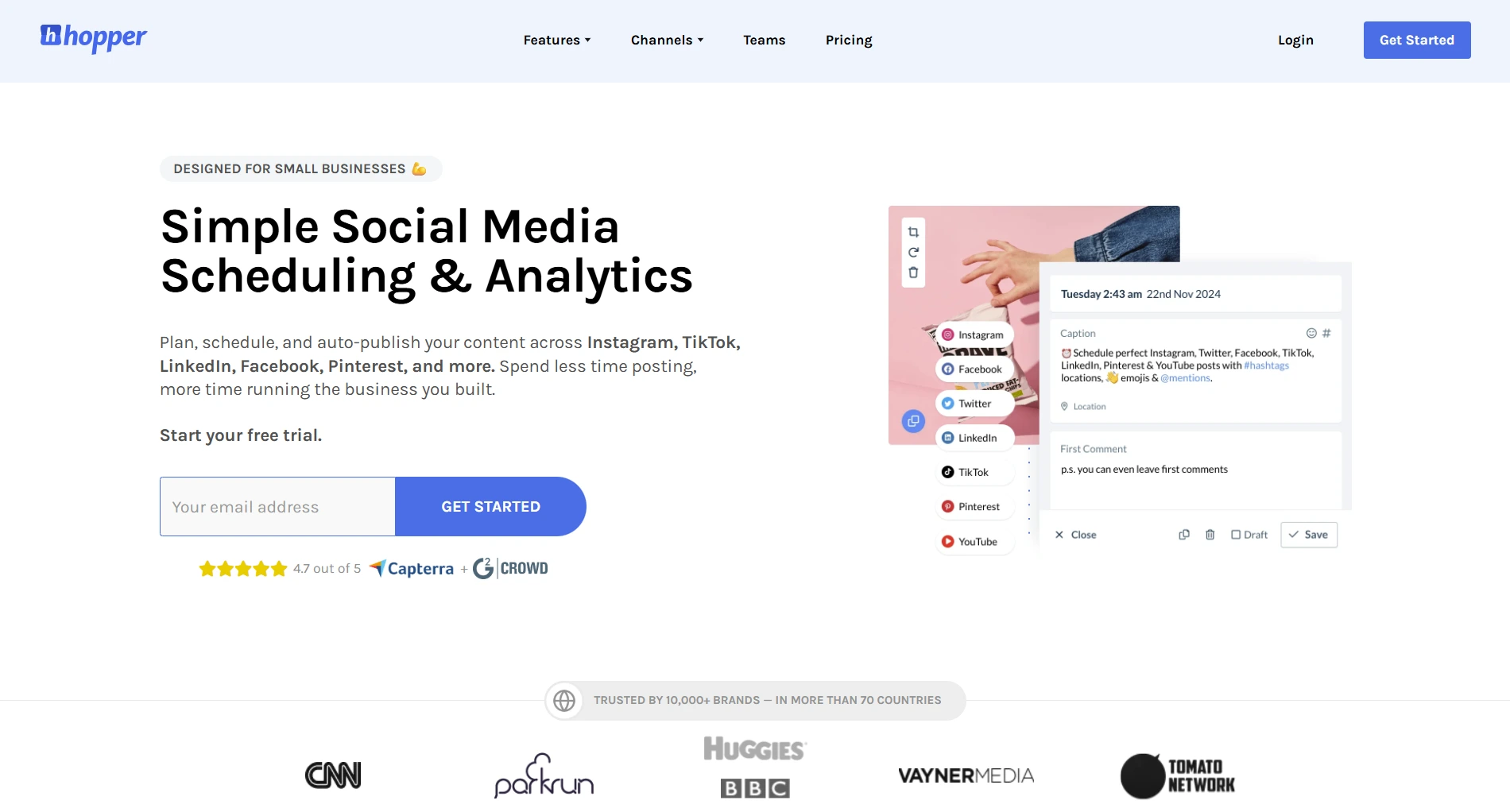 Hopper HQ social media scheduler