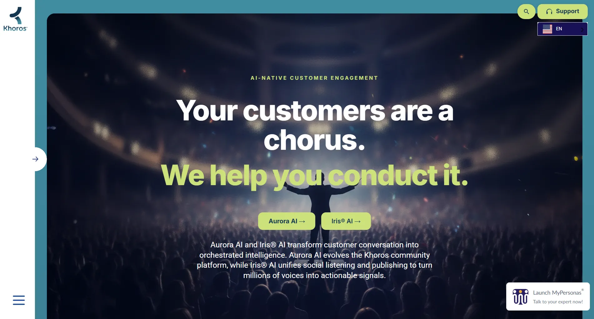 Khoros social listening and publishing dashboard