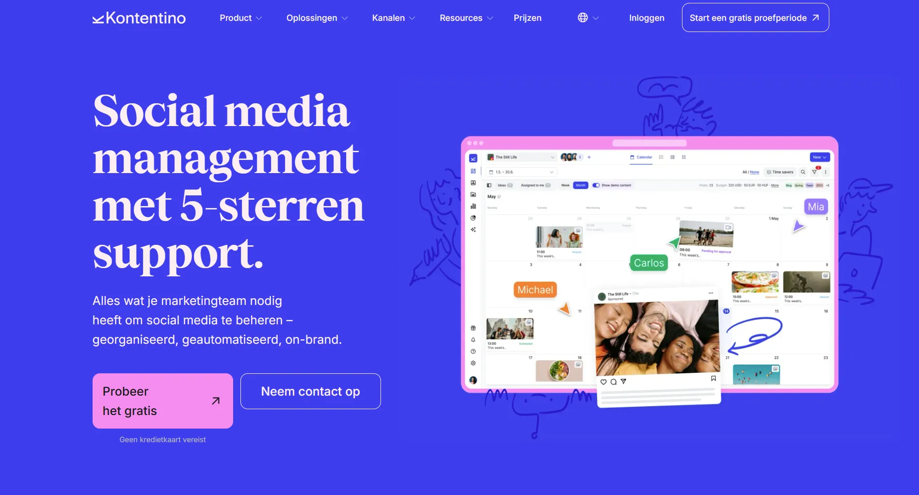Kontentino social media management