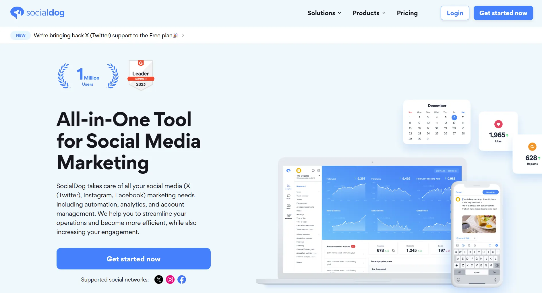 SocialDog social media management