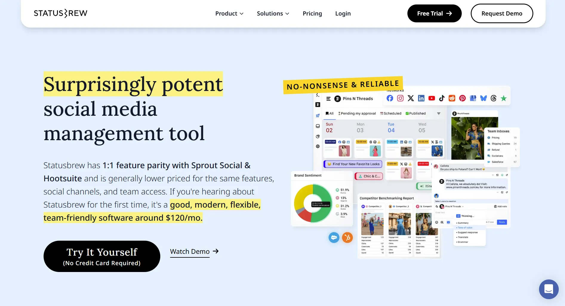 Statusbrew social media management