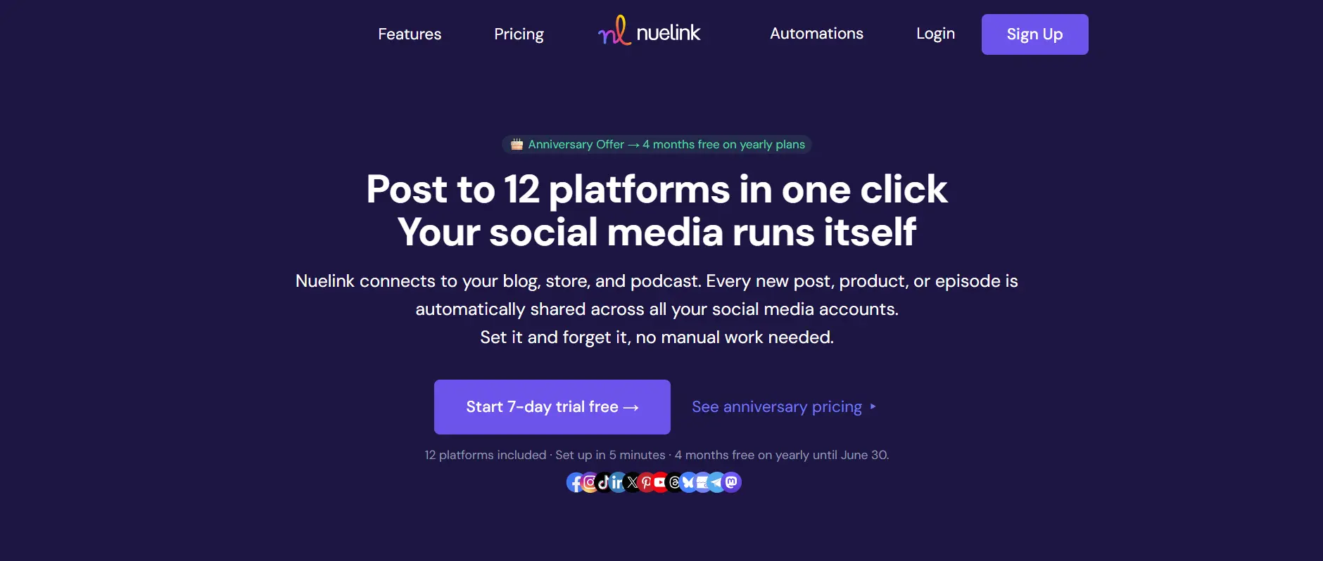 Nuelink scheduler dashboard