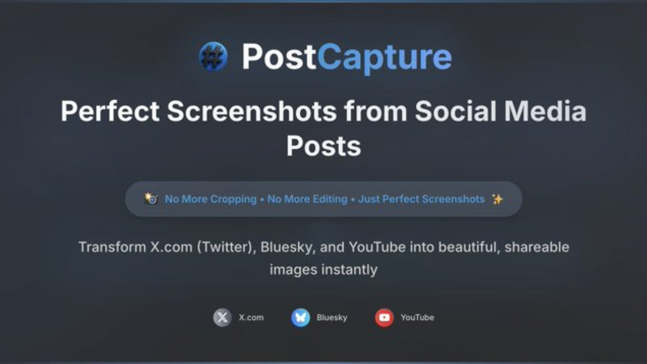 PostCapture - Social Media Tool